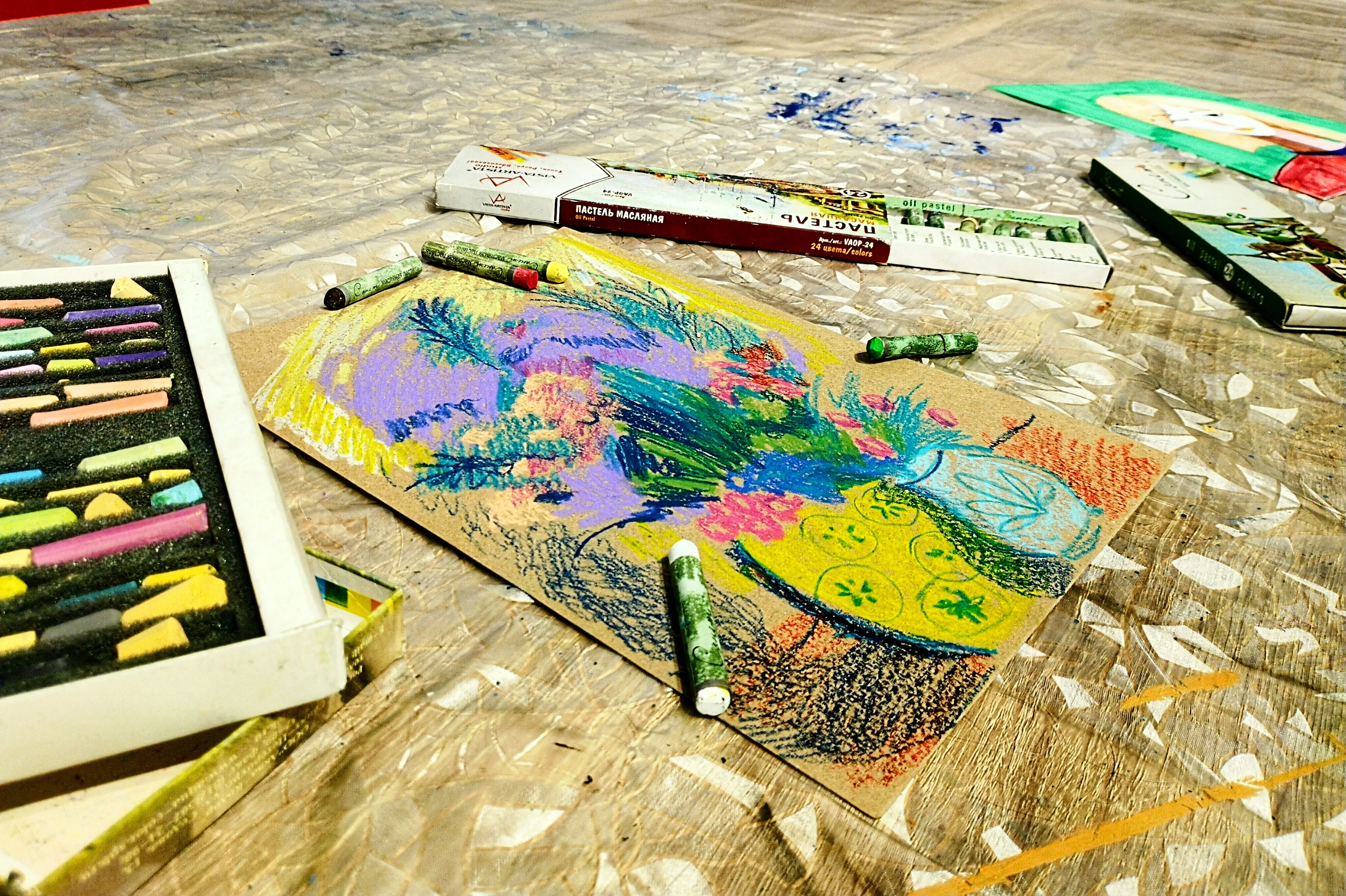 Мастер-класс «Рисуем цветы пастелью по мотивам картин Сарьяна»